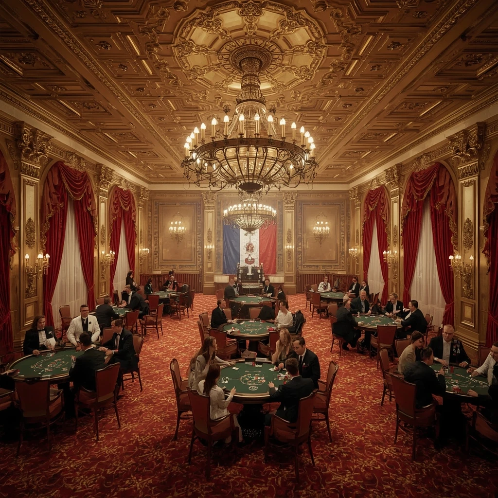 Le casino et le drapeau français Amon Casino